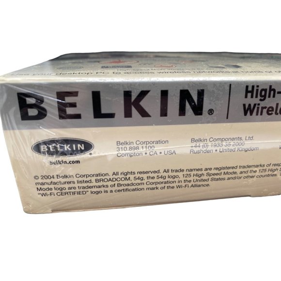 Belkin Wireless G Desktop Network Card NOS Sealed - Picture 6 of 8